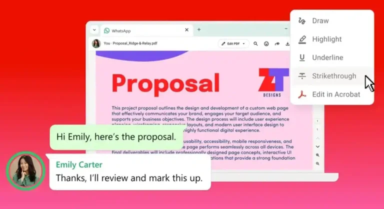 Adobe allows you to manage and sign PDF documents on WhatsApp
