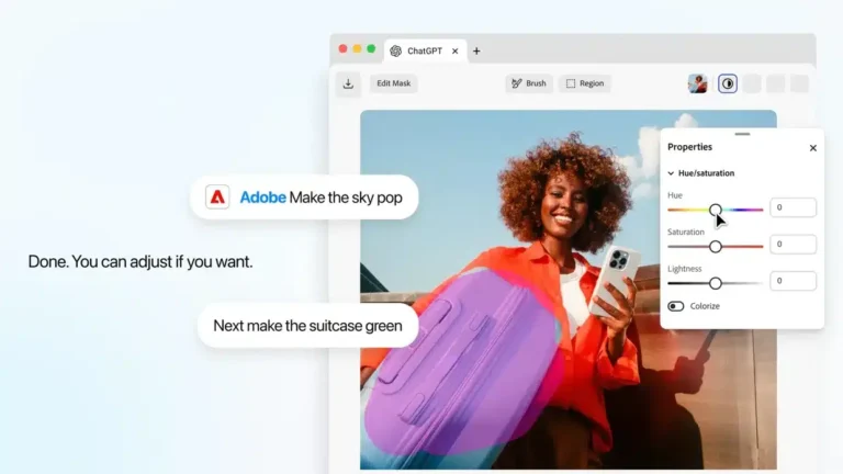 Adobe adds interactive editing controls to chatGPT

